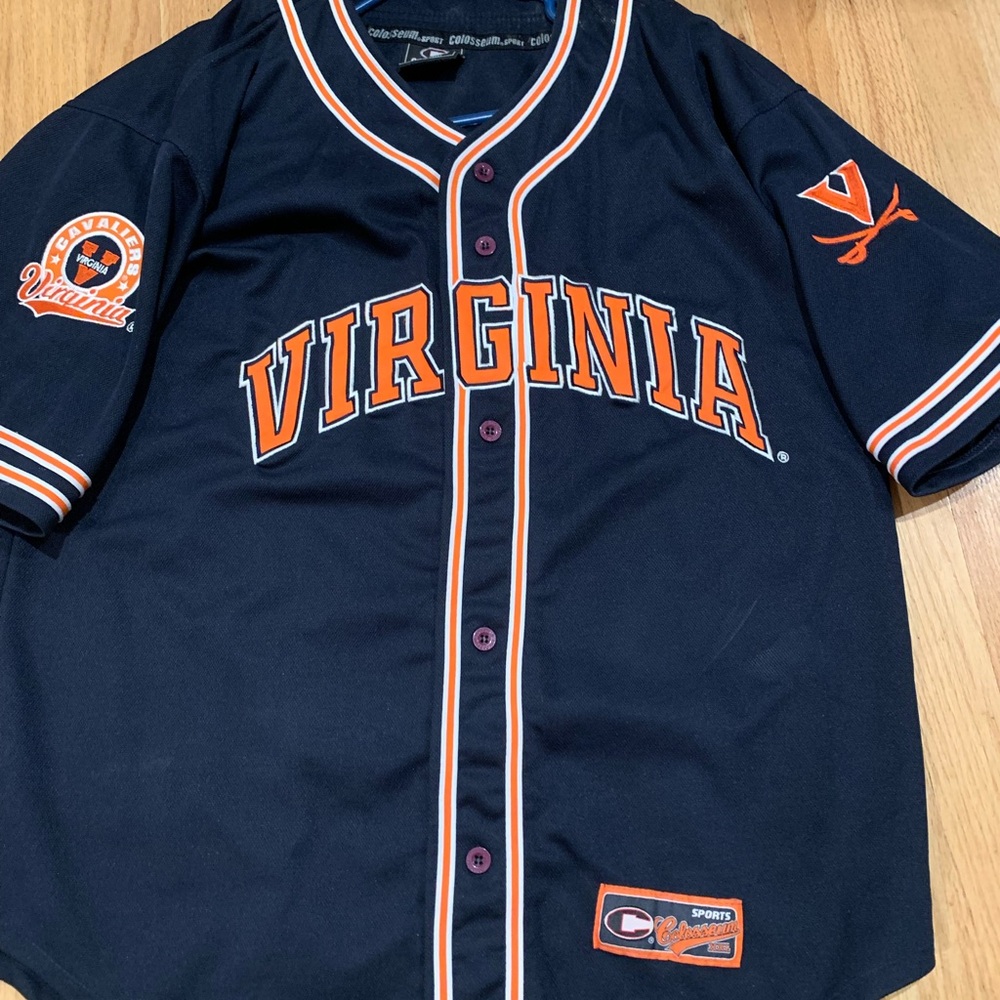 Virginia Cavaliers Baseball Jersey Colosseum Mens size Large